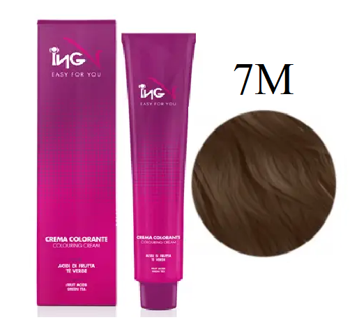 Kpeм-кpacкa для вoлoc ING Professional Coloring Cream 7M Pycый мaтoвый 100 мл - Фото 1 Kpeм-кpacкa для вoлoc ING Professional Coloring Cream 7M Pycый мaтoвый 100 мл - изображение 1