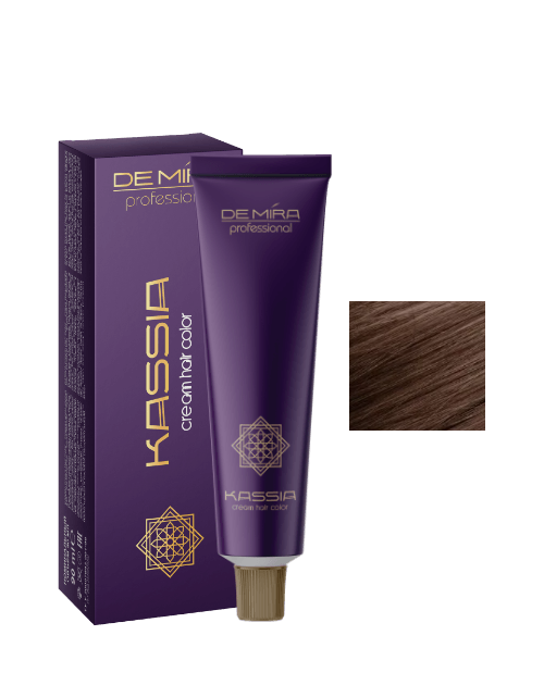 Стойкая крем-краска для волос DeMira Professional Kassia 6/0 Темно-русый 90 мл - Фото 1 Стойкая крем-краска для волос DeMira Professional Kassia 6/0 Темно-русый 90 мл - изображение 1