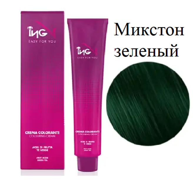 Крем-краска для волос ING Professional Coloring Cream Микстон зеленый ...