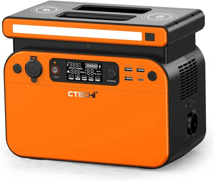 Портативная станция, электростанция для дома CTECHi GT500, 500Вт/700Вт ...