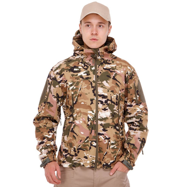 Куртка військова тактична флісова чоловіча тепла SP-Sport ZK-20 розмір XL камуфляж Multicam - зображення 1