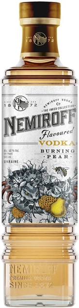 Настоянка Nemiroff Burning Pear De Luxe FV 0.5 л 40% (4820181425876) - зображення 1