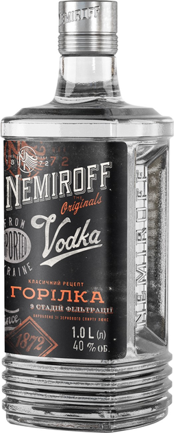 Горілка Nemiroff Оригінал 1 л 40% (4820181420635) - зображення 2