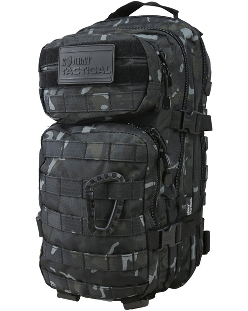 Рюкзак тактичний KOMBAT UK Hex-Stop Small Molle Assault Pack, 28л мультікам чорний - изображение 1