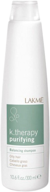 Акція на Балансуючий шампунь Lakme K.Therapy Purifying Balancing Shampoo для жирного волосся 300 мл від Rozetka