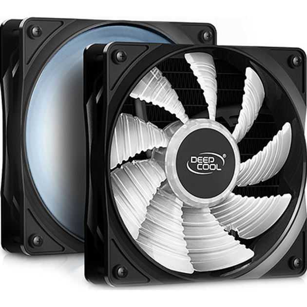 Система водяного охлаждения DeepCool Gammaxx L240T White (DP-H12RF-GL240TW), Intel: LGA2066/2011/1151/1150/1155/LGA1366, AMD: AM4/AM3+/AM3/AM2+/AM2/FM2+/FM2/FM1, 282x120x27 мм, 4-pin - изображение 3