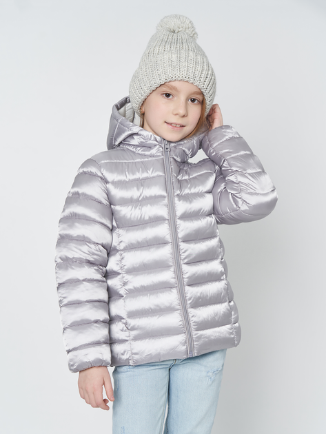 Акція на Дитяча демісезонна куртка для дівчинки Minoti 12COAT 10 37628JNR 104-110 см Срібляста від Rozetka