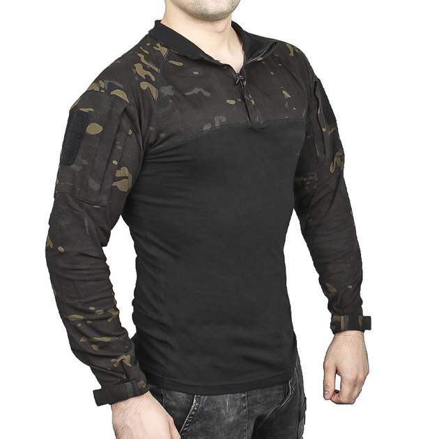 Рубашка тактическая убокс Pave Hawk PLY-11 Camouflage Black 4XL мужская армейская с карманами на рукавах TR_7865-42511 - изображение 2