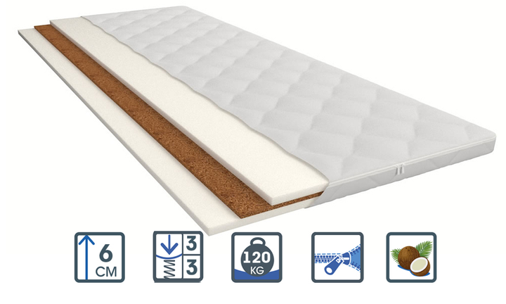 Матрас ортопедический Family Sleep Topper Глори 150x190 см – фото ...