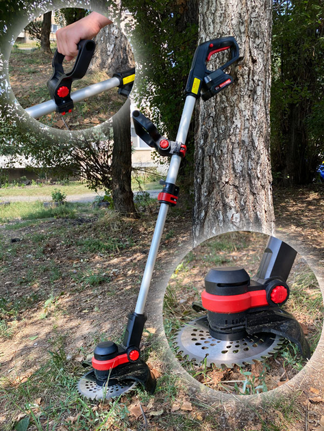 Аккумуляторная косилка LEADER PRO 9в1. Более мощная и ...