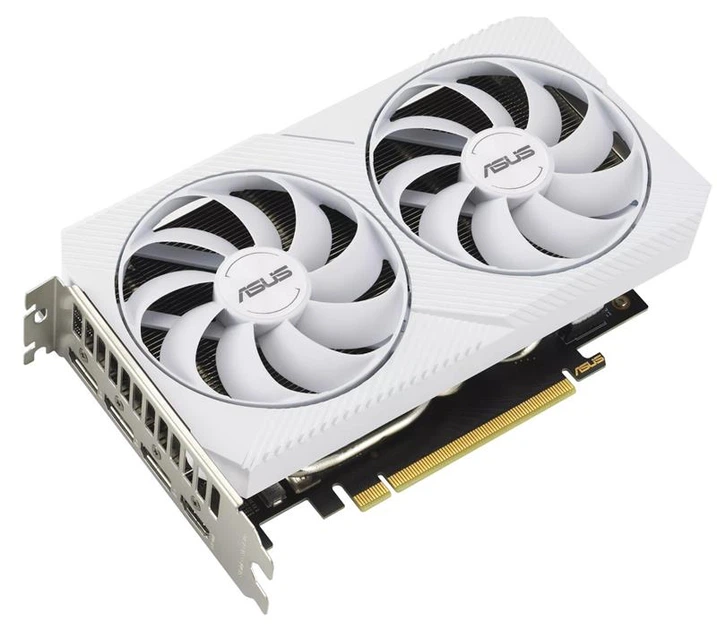 Видеокарта GF RTX 3060 8GB GDDR6 Dual OC White Asus (DUAL-RTX3060