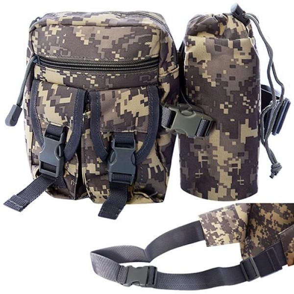 Барсетка (сумка) мужская тактическая для охоты и туризма на пояс 18х14см Stenson (N02250) - изображение 1