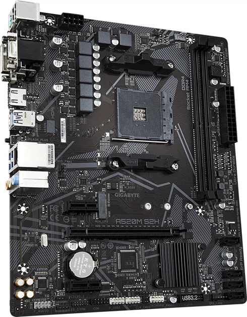 Материнська плата Gigabyte A520M S2H (sAM4, AMD A520, PCI-Ex16) - зображення 3