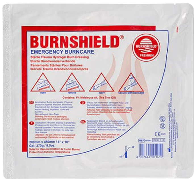 Салфетка противоожоговая Burnshield 20x45 см (НФ-00001486) - изображение 1