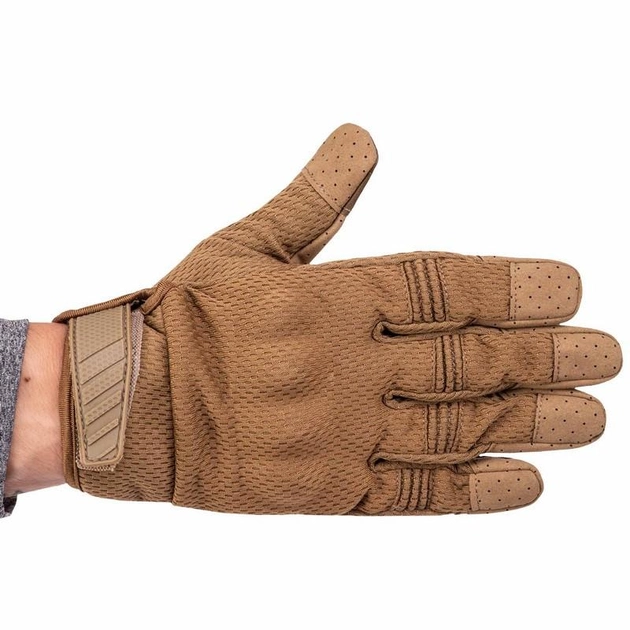 Прочные защитные тактические перчатки с закрытыми пальцами Перчатки для военных TACTICAL Хаки (BC-8816) M - изображение 2