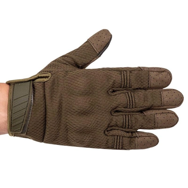 Прочные защитные тактические перчатки с закрытыми пальцами Перчатки для военных ZEPMA Оливковый (BC-8816) M - изображение 2