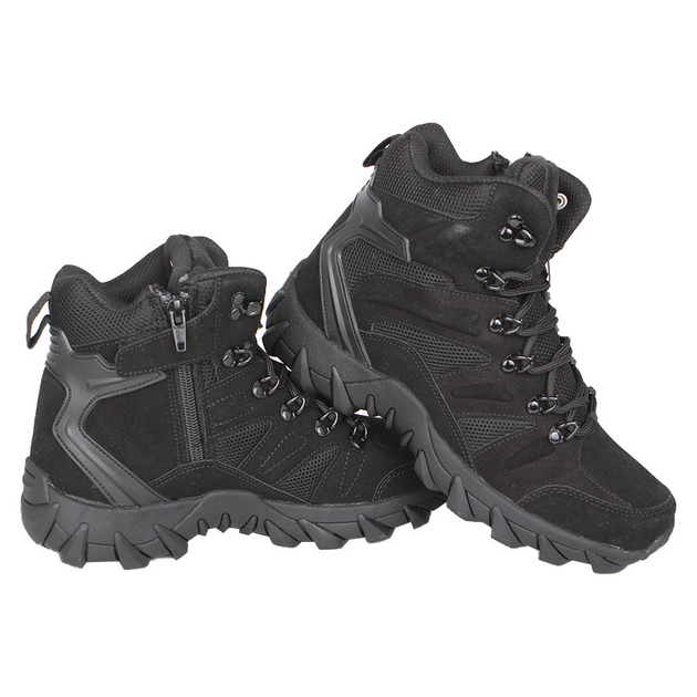 Ботинки тактические Lesko GZ702 Black р.44 армейская обувь для тренировок на шнуровке (SK-9865-42409) - изображение 2