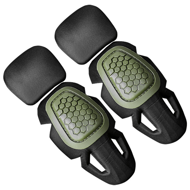 Тактические защитные наколенники налокотники Han-Wild G4 Green защитные с креплением на тактическую одежду (SK-9877-42394) - изображение 1