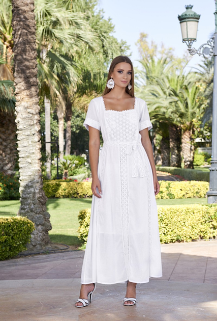 Белые женские пляжные платья и туники — купить в интернет-магазине Ламода