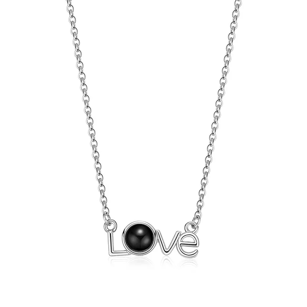 Кулон Я тебя люблю на 100 языках мира с проекцией текста Love S2 Цепочка с подвеской Серебро - изображение 7