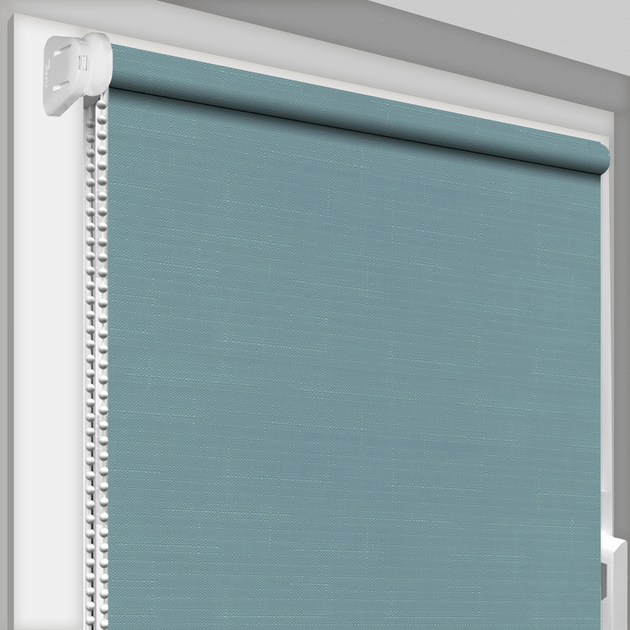 Рулонная штора лен 7430 Decoharm 31x170 см Бирюзовый – купить онлайн на ...