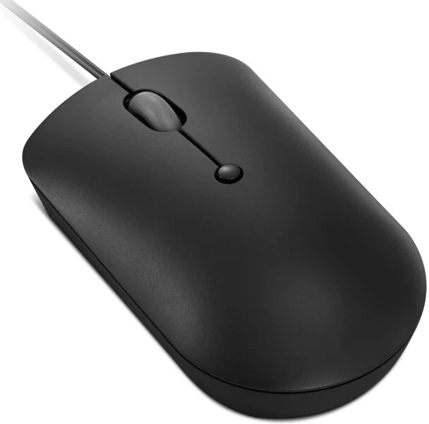 Mysz Lenovo 400 USB-C Wired Compact Mouse Black (GY51D20875) - obraz 4