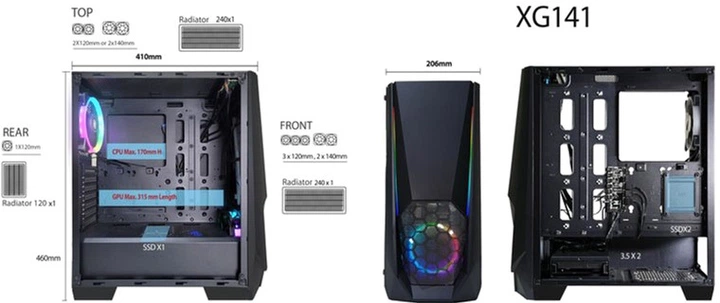 Корпус Xilence Xilent Blast Black (XG141_X505.ARGB) - зображення 10
