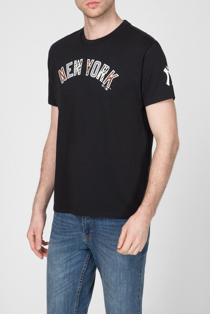 New York Yankees Men's 47 Brand NY Gray Fieldhouse T-Shirt Tee