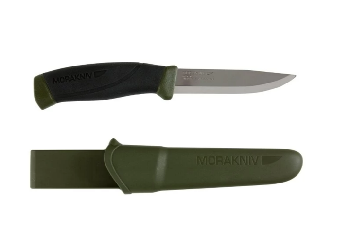 Нож с чехлом Morakniv 11863 Companion MG C, углеродная сталь, хаки, 218 мм - изображение 1