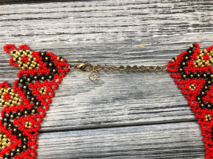 Колье-силянка из чешского бисера HatynkaUA Necklace ожерелье ручной ...