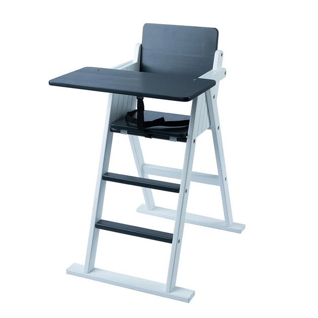 Стільчик для годування Ommi Step Up 490x610x860 мм білий-графіт 01-02 - Фото 2 Стільчик для годування Ommi Step Up 490x610x860 мм білий-графіт 01-02 - зображення 2