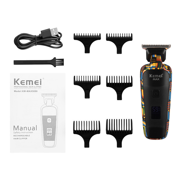 Триммер для стрижки с насадками на большую длину Kemei KM-MAX5090 ...
