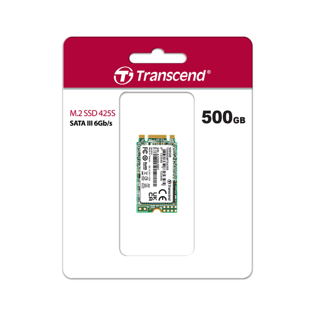 SSD накопитель Transcend MTS425S M2-2242 SATA 500GB (TS500GMTS425S) - изображение 1