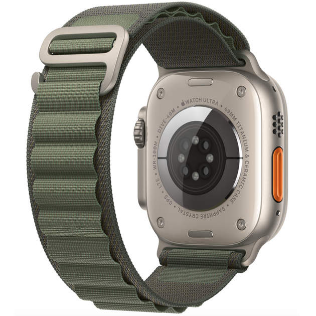 Тканевый ремешок Apple Watch Alpine Loop 49/45/44/42 mm, Green (HC) - Фото 3 Тканевый ремешок Apple Watch Alpine Loop 49/45/44/42 mm, Green (HC) - изображение 3