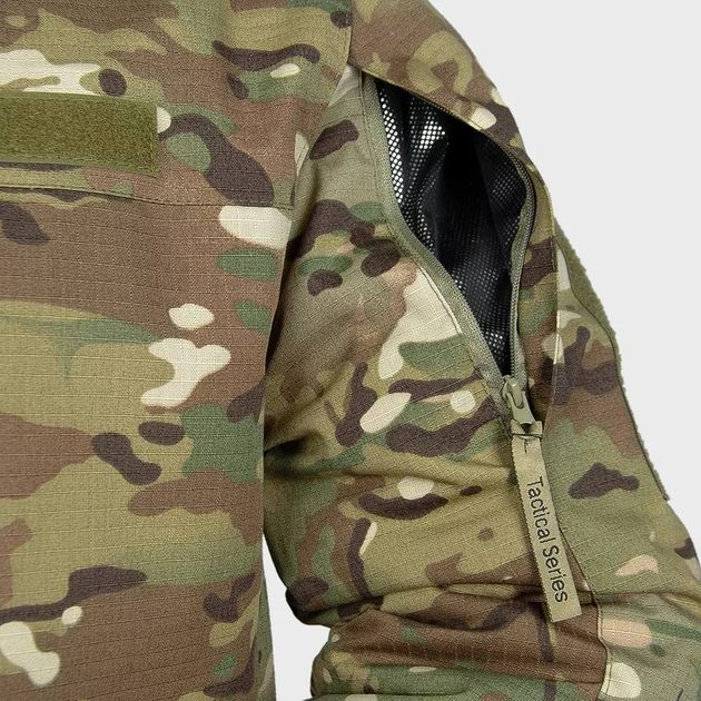 Военная зимняя куртка Рип-стоп с капюшоном (Мультикам) L - изображение 2