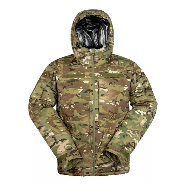 Военная зимняя куртка Рип-стоп с капюшоном (Мультикам) M - изображение 1