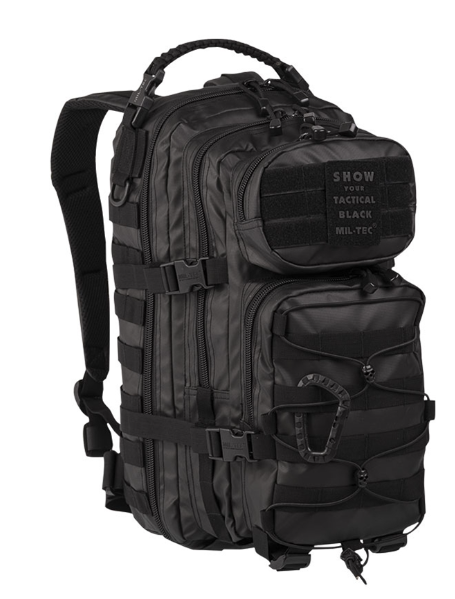 Рюкзак тактический 20 л Черный Mil-Tec US ASSAULT PACK SM TACTICAL BLACK (14002088-20) - Фото 1 Рюкзак тактический 20 л Черный Mil-Tec US ASSAULT PACK SM TACTICAL BLACK (14002088-20) - изображение 1
