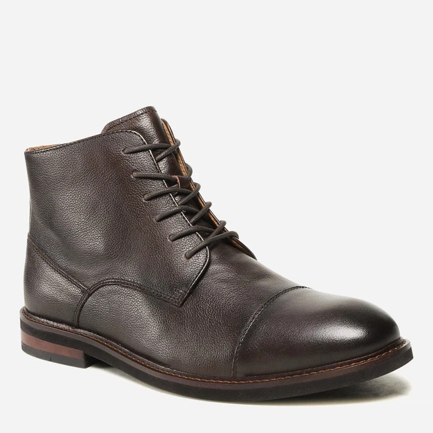 Botki męskie skórzane sznurowane Gino Rossi 121AM0180 41 27.6 cm Brązowe (5904862376523) - obraz 2