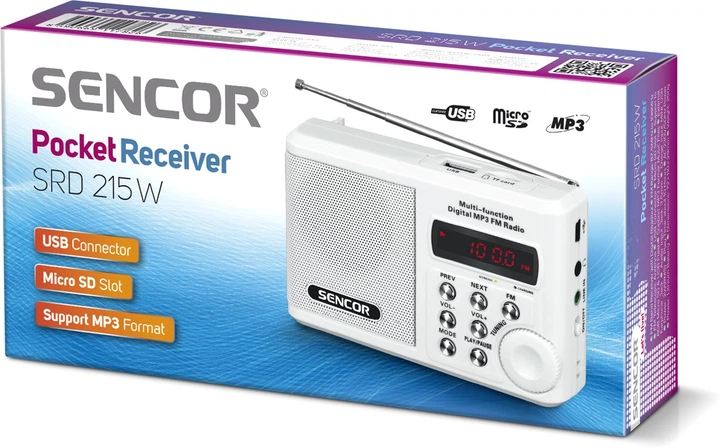Sencor SRD 215 White (35039902) - зображення 2