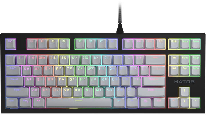 Клавиатура проводная Hator Skyfall TKL PRO ENG/UKR/RUS Black (HTK-655 ...