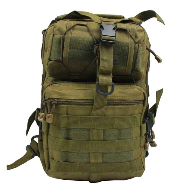 Сумка-рюкзак тактическая военная A92 800D, койот Без бренда - изображение 1