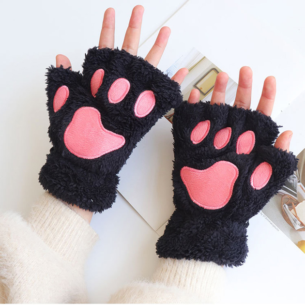 Идеи по вязанию перчаток в виде кошачьих лапок