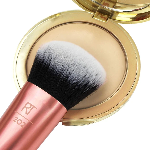 Кисть для пудры Real Techniques (Реал Техникс) Instapop Face Brush RT 202 (16 см) - изображение 6
