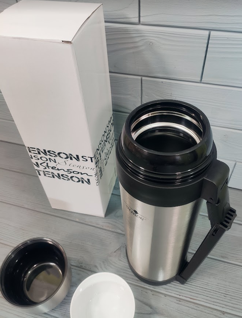 Термос 2в1 питьевой 1800 мл Stenson MT-0275 Металлик - изображение 4