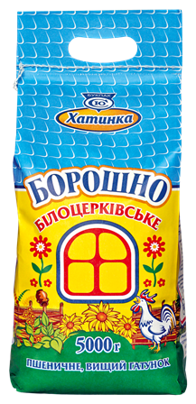 Борошно пшеничне Вищого гатунку 5кг. Хатинка - Фото 1 Борошно пшеничне Вищого гатунку 5кг. Хатинка - изображение 1