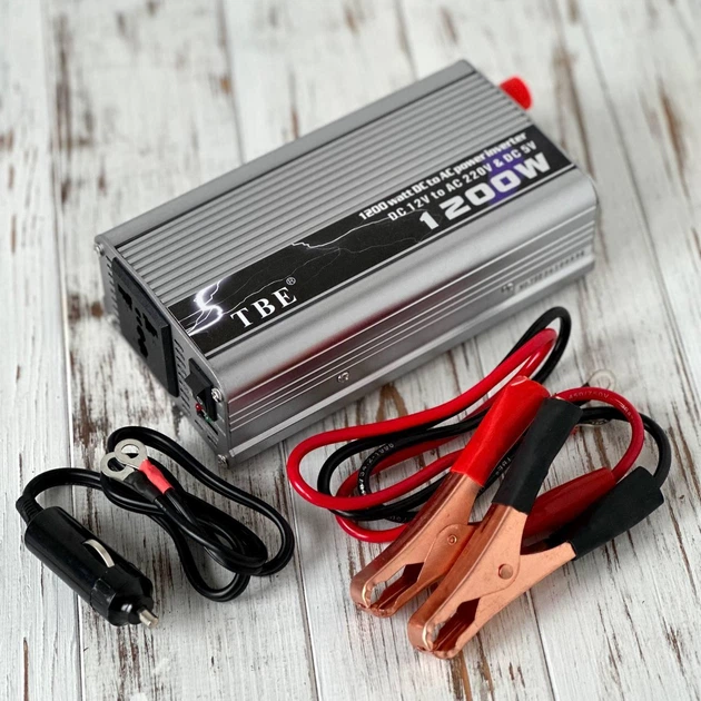 Преобразователь напряжения автомобильный инвертор TBE 12V DC-220V AC ...