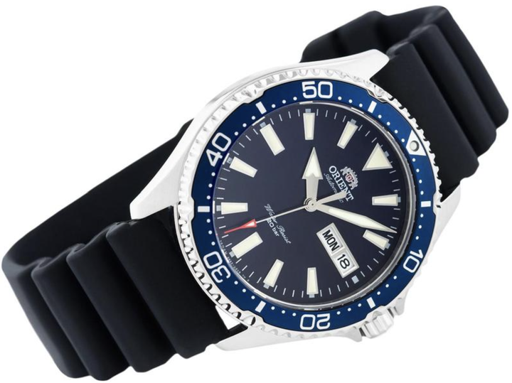 Чоловічий універсальний годинник Orient RA-AA0006L19B Синій зі сріблястим/чорним - зображення 5