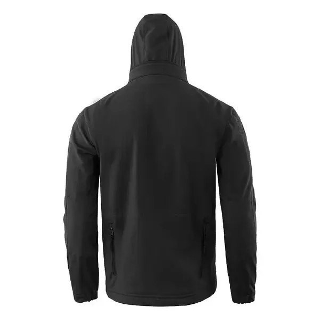 Тактична куртка Tactical Softshell Jacket SHARK SKIN Розміри XS-S-M Black - зображення 2