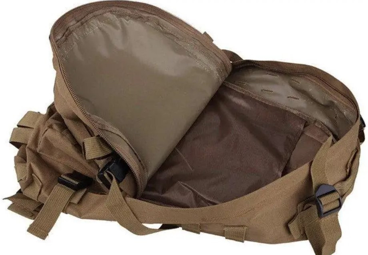 Рюкзак тактический штурмовой Molle Assault B01 40 л, песочный - изображение 2