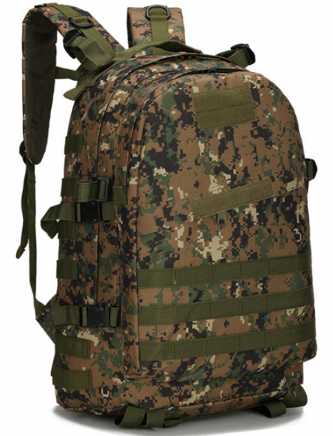 Рюкзак тактический штурмовой Molle Assault B01 40 л, зеленый пиксель - изображение 1